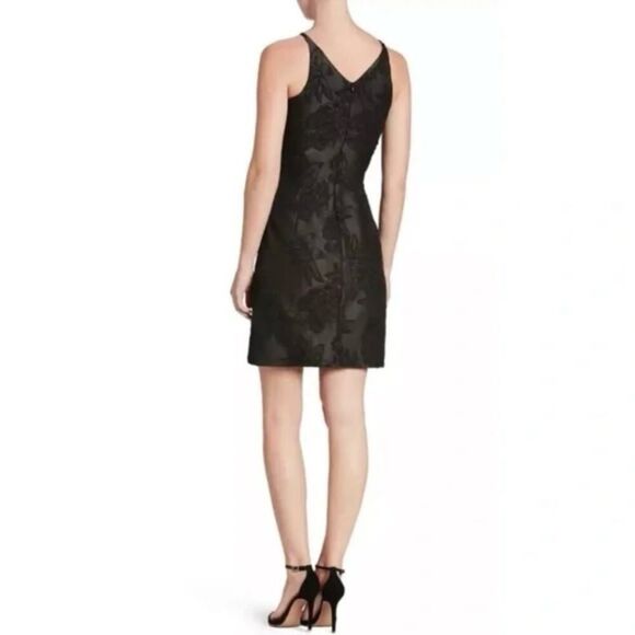 Dress The Population Kennedy Illusion Mesh Embroidered Dress Black Size Small - Picture 7 of 13